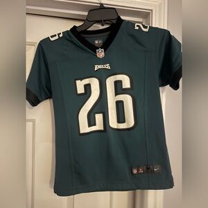 NFL Nike Eagles Teal Jersey with Black Trim